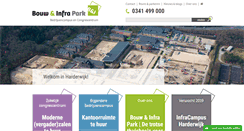 Desktop Screenshot of bouwinfrapark.nl